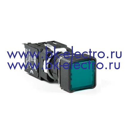 D100KDM Кнопка Ø16 мм. с возвратом, квадратная, синяя (1НО) у официального дилера в Москве +7(499) 398-07-73