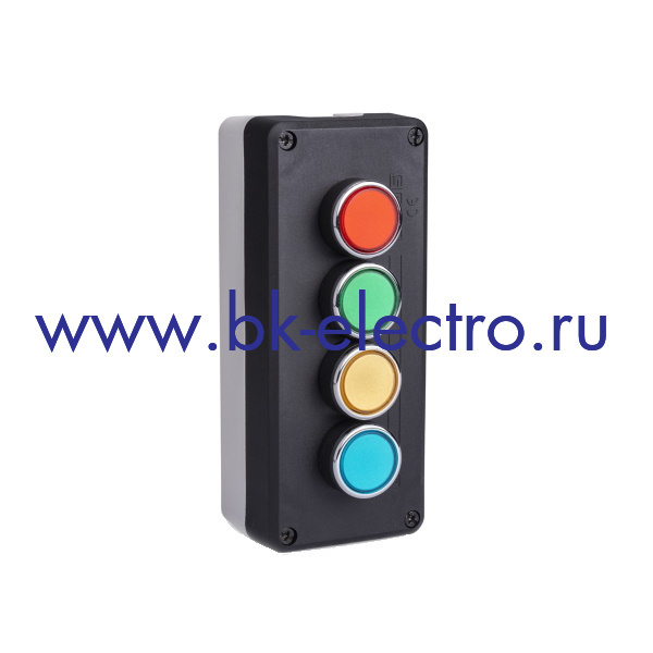 P43A1B Пост управления в пластмассовом корпусе, 4-х кнопочный с кнопками Ø22 мм. (3НО+1НЗ) IP65 в Москве +7 (499)398-07-73