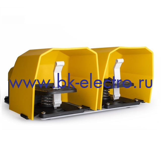 PDKA22BB10 Педаль двойная электрическая c защитной крышкой и возм. подкл. аксессуаров.(1 скорость (1НО+1НЗ)+(1НО+1НЗ)) IP65  у официального дилера в Москве +7 (499)398-07-73