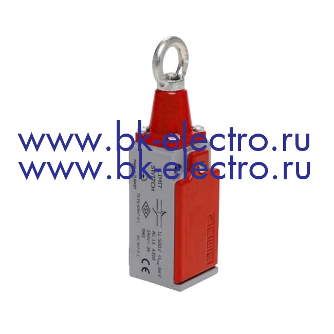 L51K23HUM111 Концевой выключатель аварийной остановки со стальным кольцом, корпус металл (1НО+1НЗ) IP65 в Москве +7 (499)398-07-73