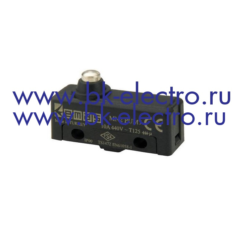 Мини-выключатель с коротким подпружиненным плунжером в Москве +7 (499)398-07-73