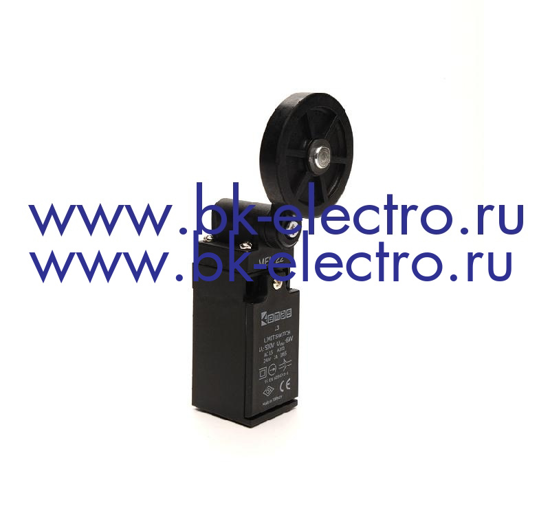 Выключатель концевой быстрого переключения угловой 2-х направленный с пластмассовой консолью и резиновым роликом Ø50мм (1НО+1НЗ) в Москве +7 (499)398-07-73
