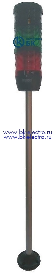 Сигнальная колонна 70 мм, красная,зеленая, 24 В, светодиод LED алюм.патрубок 500мм, с зуммером в Москве +7 (499)398-07-73