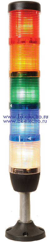 Сигнальная колонна 50 мм.IK55L220XM03 Красная, желтая, зеленая, белая, синяя 220 вольт, светодиод LED 