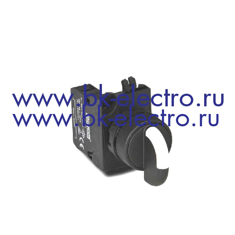 Селекторный переключатель Ø22 мм, на 2 положения (0-1) без фиксации (1НО) IP65 c возможностью подключения блок контакта световой индикации у официального дилера в Москве +7(499) 398-07-73