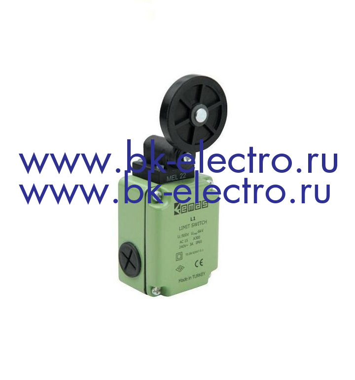 Выключатель концевой быстрого переключения угловой 2-х направленный с пластмассовой консолью и резиновым роликом Ø 50мм (1НО+1НЗ)  в Москве +7 (499)398-07-73