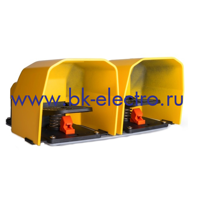 PDKA22BB11 Педаль двойная электрическая c защитной крышкой, с возм. подкл. аксессуаров, с фиксацией в положении (1 скорость (1НО+1НЗ)+(1НО+1НЗ)) IP65 у официального дилера в Москве +7 (499)398-07-73