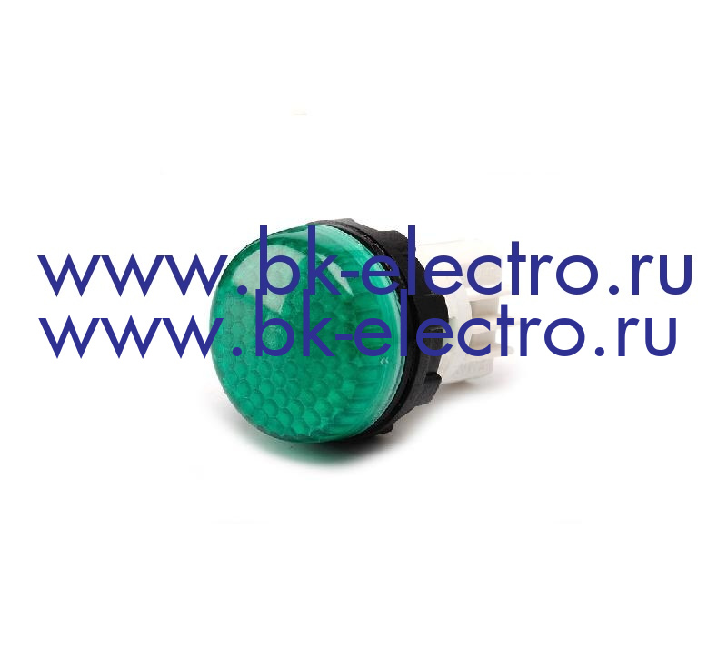 Cигнальная арматура зеленая 22 мм. 220 В со светодиодом у официального дилера в Москве +7(499) 398-07-73