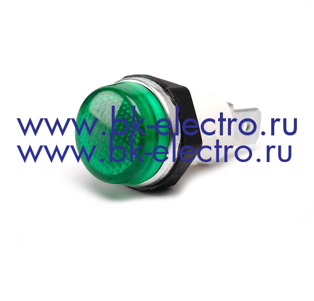 Сигнальная арматура зеленая 14 мм, с гайкой, 12В у официального дилера в Москве +7(499) 398-07-73
