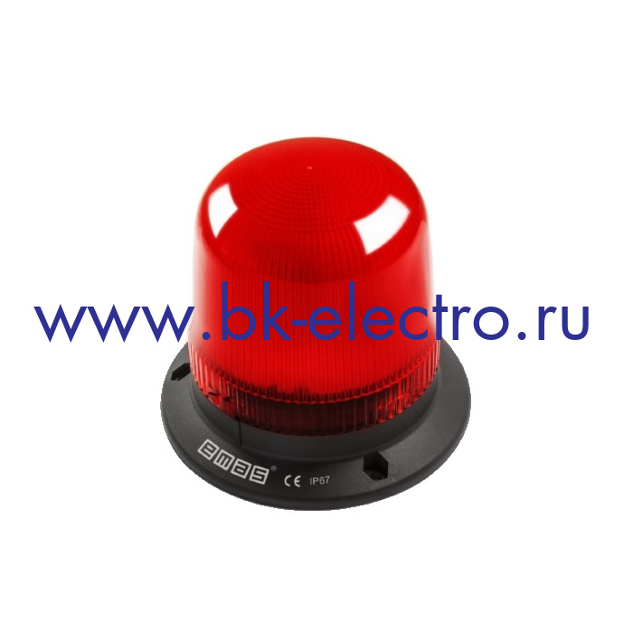 IT120R220 Проблесковый маячок диаметром 120мм, красный, (220V AC) IP65 в Москве +7 (499)398-07-73