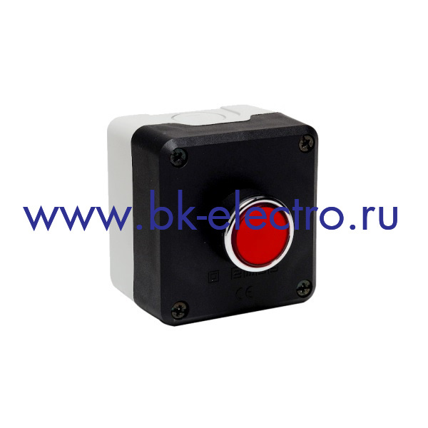 P1C304DK Кнопочный пост управления в пластмассовом корпусе с красной кнопкой Ø22мм.(1НО+1НЗ) IP65