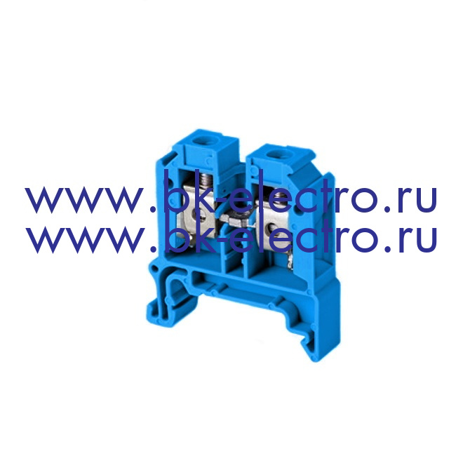 Одноуровневая клемма с винтовым зажимом RTP10-blue, 10 мм²
