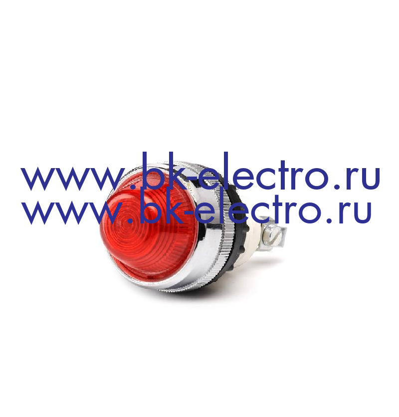 Сигнальная арматура 22 мм, с конической линзой, красный свет 230В у официального дилера в Москве +7(499) 398-07-73