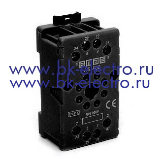 RS1P08H1 Колодка для реле на 8 выводов черная в Москве +7 (499)398-07-73