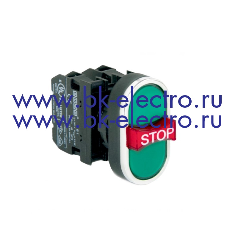 B121B30YY Кнопка тройная Ø22 мм. (1НО+1НЗ+1НО) IP50 с возможностью подсоединения блок контакта подсветки EMAS от официального дилера в Москве +7(499)398-07-73