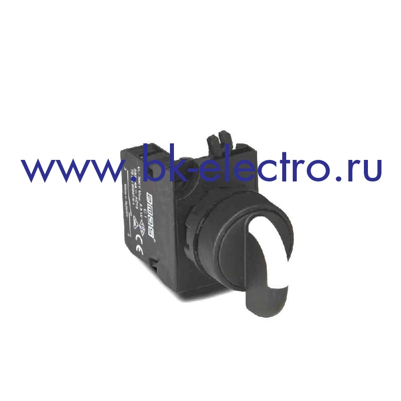 CP100S20 Селекторный переключатель Ø22 мм, на 2 положения (0-1) с фиксацией (1НО) IP65 c возможностью подключения блок контакта световой индикации у официального дилера в Москве +7(499) 398-07-73