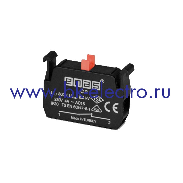 C2 Блок-контакт (Стоп) для кнопок серии CM и CP (1НЗ) у официального дилера в Москве +7(499) 398-07-73