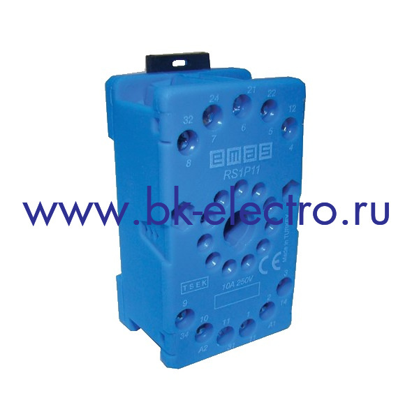 RS1P11M1 Колодка для реле на 11 выводов синяя в Москве +7 (499)398-07-73