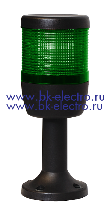 Сигнальная колонна 70 мм.IK71F220XM01Y зеленая 220 вольт, стробоскоп FLESH в Москве +7 (499)398-07-73