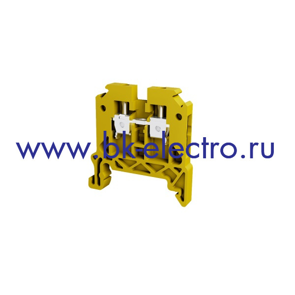 TBL 2.5 Yellow Клемма винтовая проходная, 2.5мм². желтая в Москве