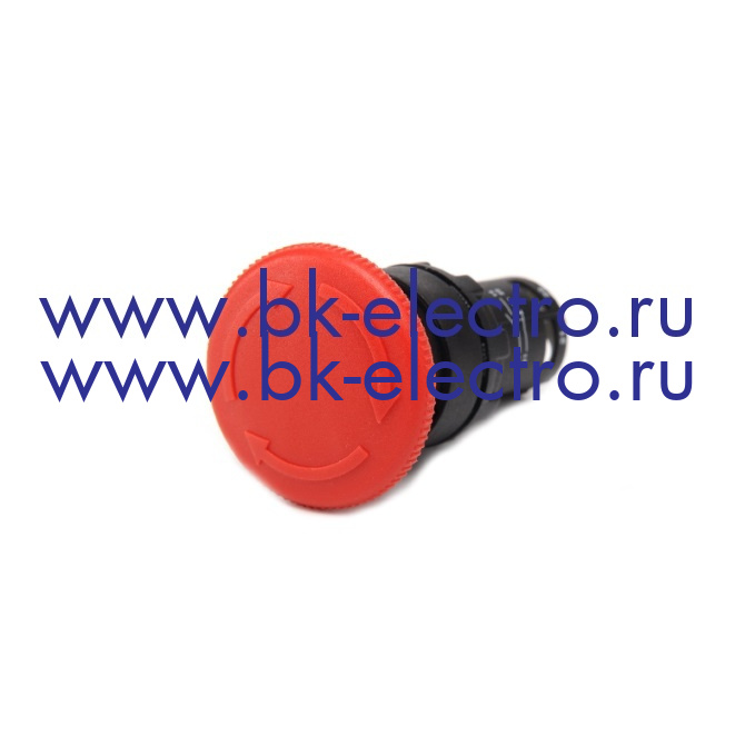 MB200E Кнопка аварийная моноблочная (Грибок Ø40мм.) с фиксацией, отключение вращением (1НЗ) у официального дилера в Москве +7(499) 398-07-73