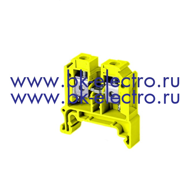 Одноуровневая клемма с винтовым зажимом RTP10-yellow,10 мм²