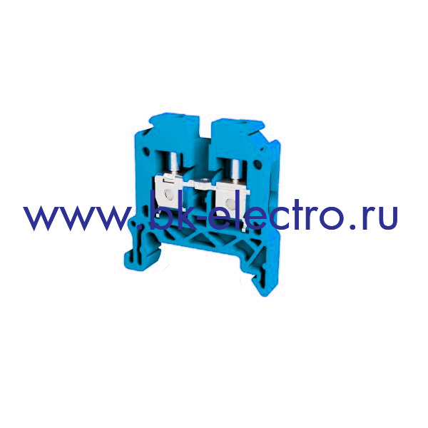 TBL10 Blue Клемма винтовая проходная, 10мм². синяя в Москве