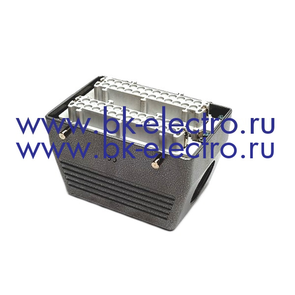 EBM48PU10 Промышленный разъем с гнездом монтаж на кабель (48 полюсов,мама,ввод с боку PG29, металл)16А в Москве +7 (499)398-07-73