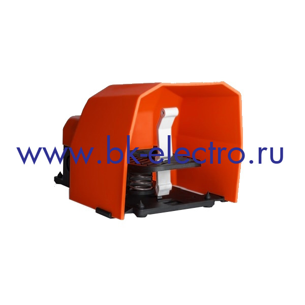 PDKS11BX10T Педаль электрическая с защитной крышкой оранжевого цвета (1 скорость (1НО+1НЗ)) IP65  у официального дилера в Москве +7 (499)398-07-73