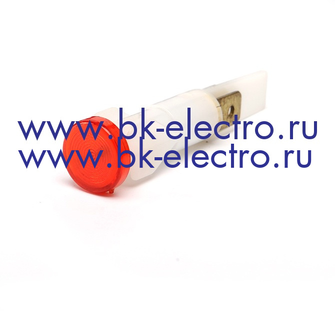 Сигнальная арматура 10 мм красная без гайки с неон. лампой 220В у официального дилера в Москве +7(499) 398-07-73