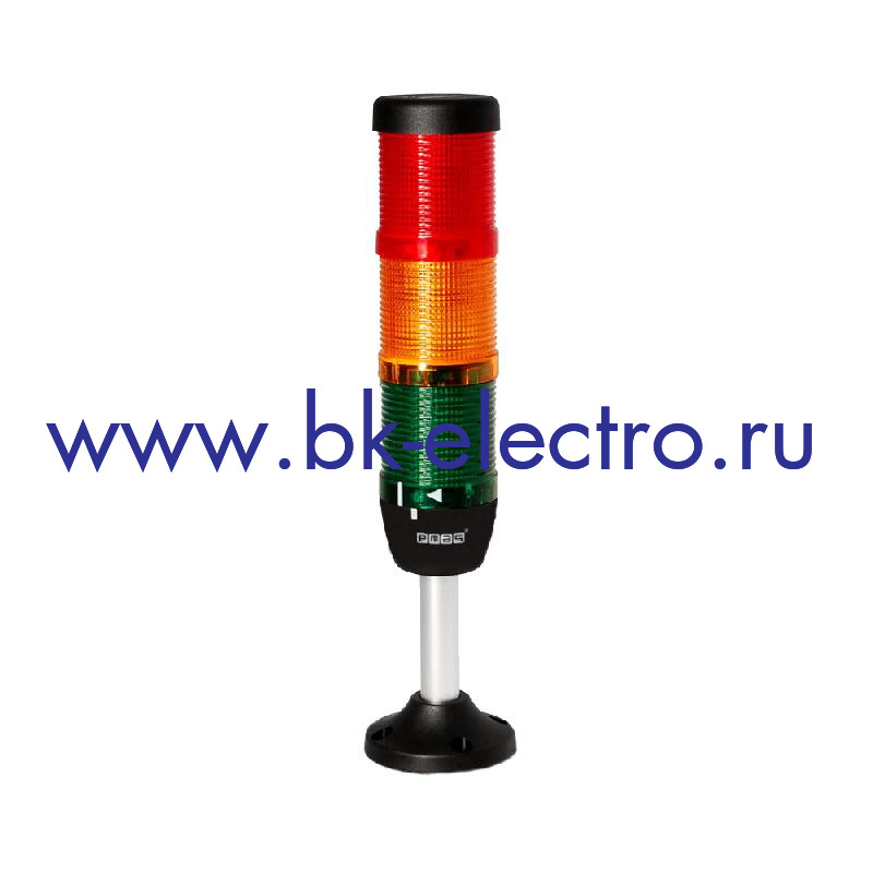 IK53F220XM03 Световая колонна Ø50мм. красная, зеленая, желтая, Flashing LED Bulb (220V AC) 