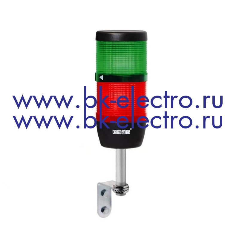 Световая колонна Ø70 мм красная, зеленая, LED (024V AC/DC) крепление на стену в Москве +7 (499)398-07-73