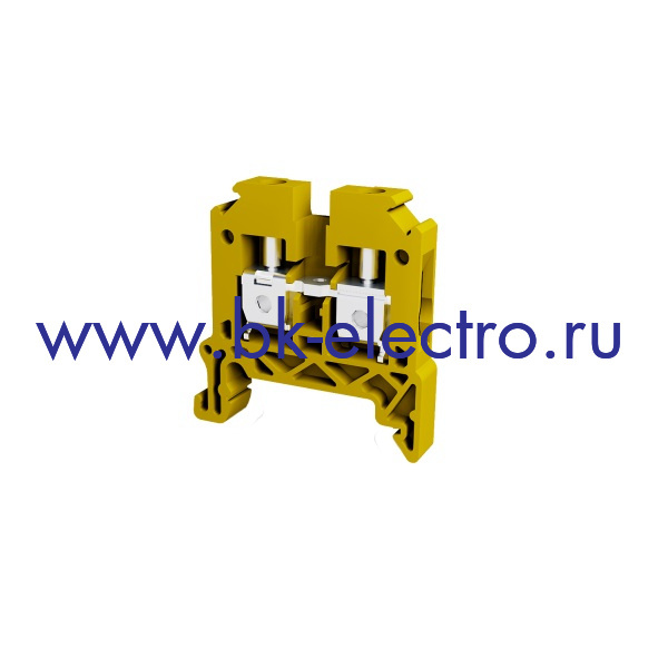 TBL10 Yellow Клемма винтовая проходная, 10мм². желтая 