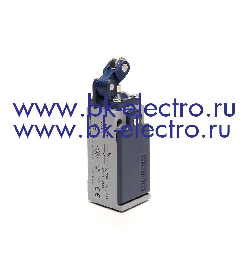 Концевой выключатель медленного переключения угловой 1-но направленный с металлической консолью и металлическим роликом Ø14мм (1НО+1НЗ)  в Москве +7 (499)398-07-73