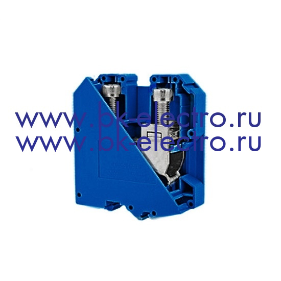 Одноуровневая клемма с винтовым зажимом RTP95-blue, 95 мм²