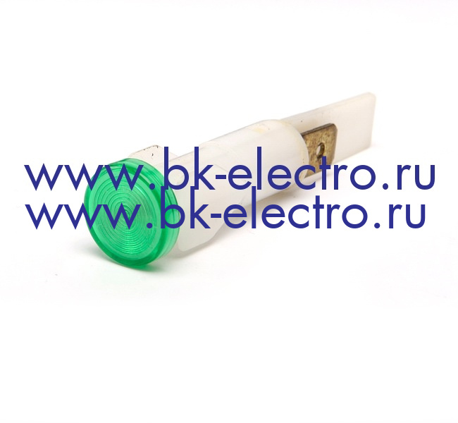 Сигнальная арматура 10 мм зеленая без гайки с неон. лампой 220В у официального дилера в Москве +7(499) 398-07-73
