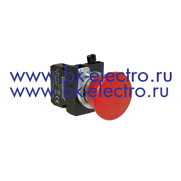 CM200MK Кнопка нажимная Ø22 мм. грибковидная, красная, без фиксации в металл. корпусе (1НЗ) IP65 у официального дилера в Москве