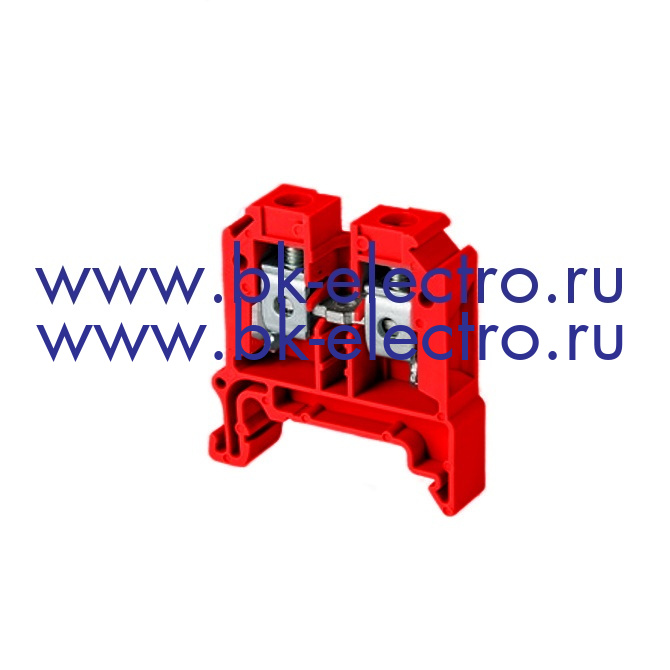 Одноуровневая клемма с винтовым зажимом RTP10-red, 10 мм²