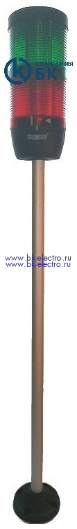 Сигнальная колонна 70 мм, красная,зеленая, 24 В, светодиод LED алюм.патрубок 500мм в Москве +7 (499)398-07-73