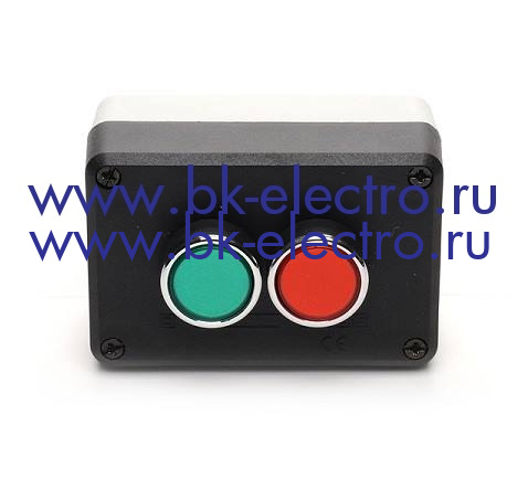 Пост управления в пластмассовом корпусе 2-х кнопочный с кнопками Ø22 мм. (1НО + 1НЗ) IP65 в Москве +7 (499)398-07-73