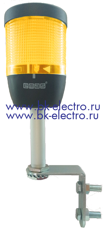 Сигнальная колонна 70 мм,IK71L024XD01S желтая,24В. LED.настен.соединение 100мм в Москве +7 (499)398-07-73