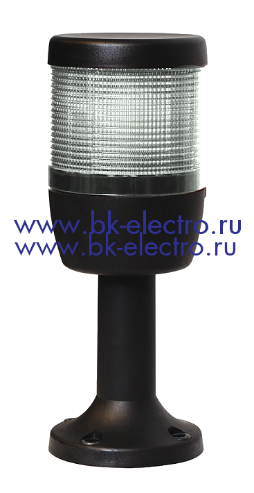Сигнальная колонна 70 мм.IK71F220XM01B белая 220 вольт, стробоскоп FLES в Москве +7 (499)398-07-73