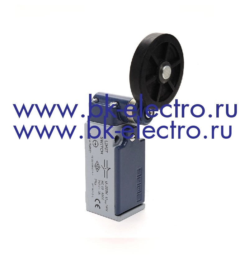 Концевой выключатель быстрого переключения угловой 2-х направленный с металлической консолью и резиновым роликом Ø 50 мм (1НО+1НЗ) в Москве +7 (499)398-07-73