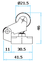 Габаритный размер консоли L1K13MIM11